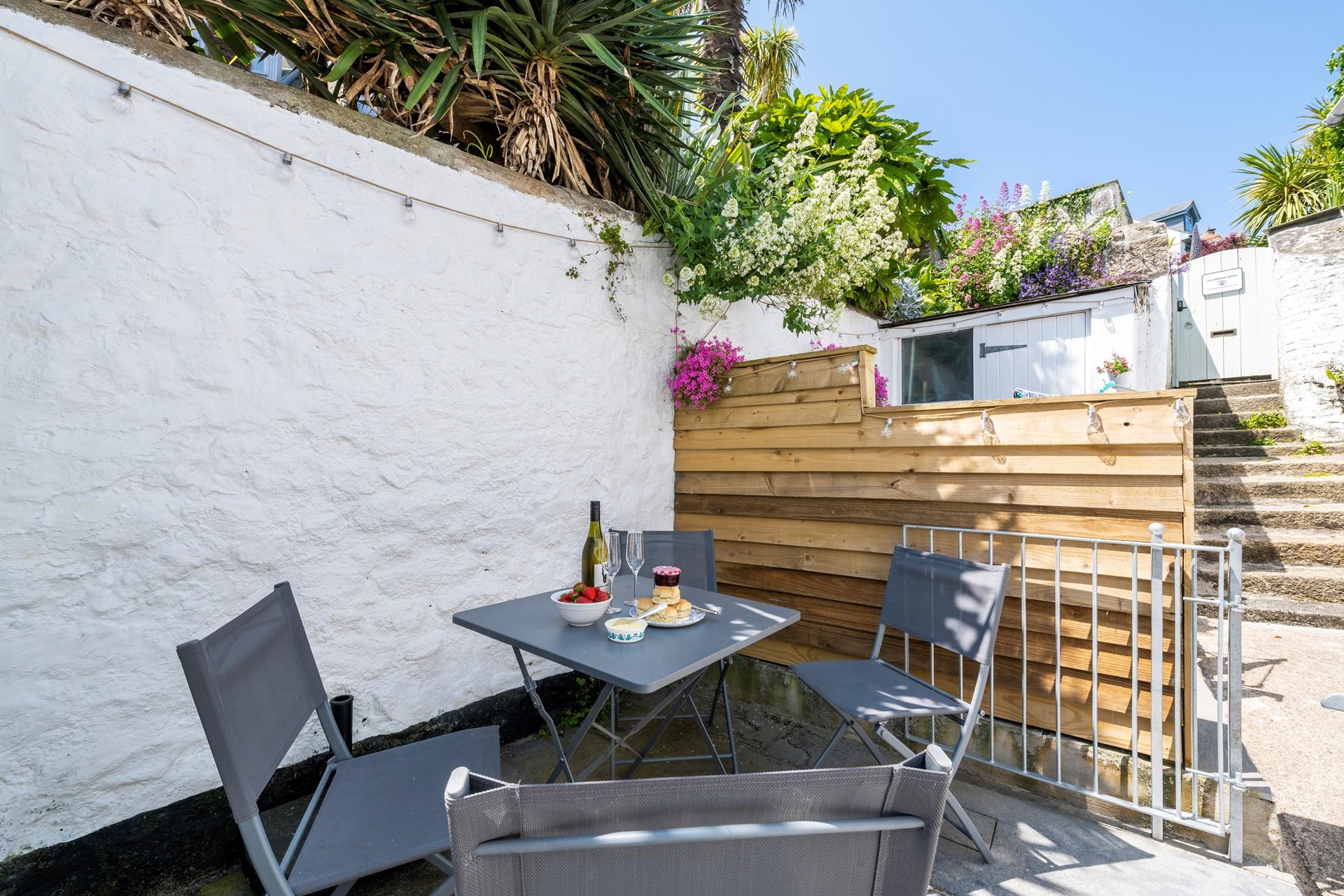 Long lazy lunches can be enjoyed al fresco on the suntrap patio.