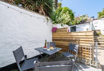 Long lazy lunches can be enjoyed al fresco on the suntrap patio.