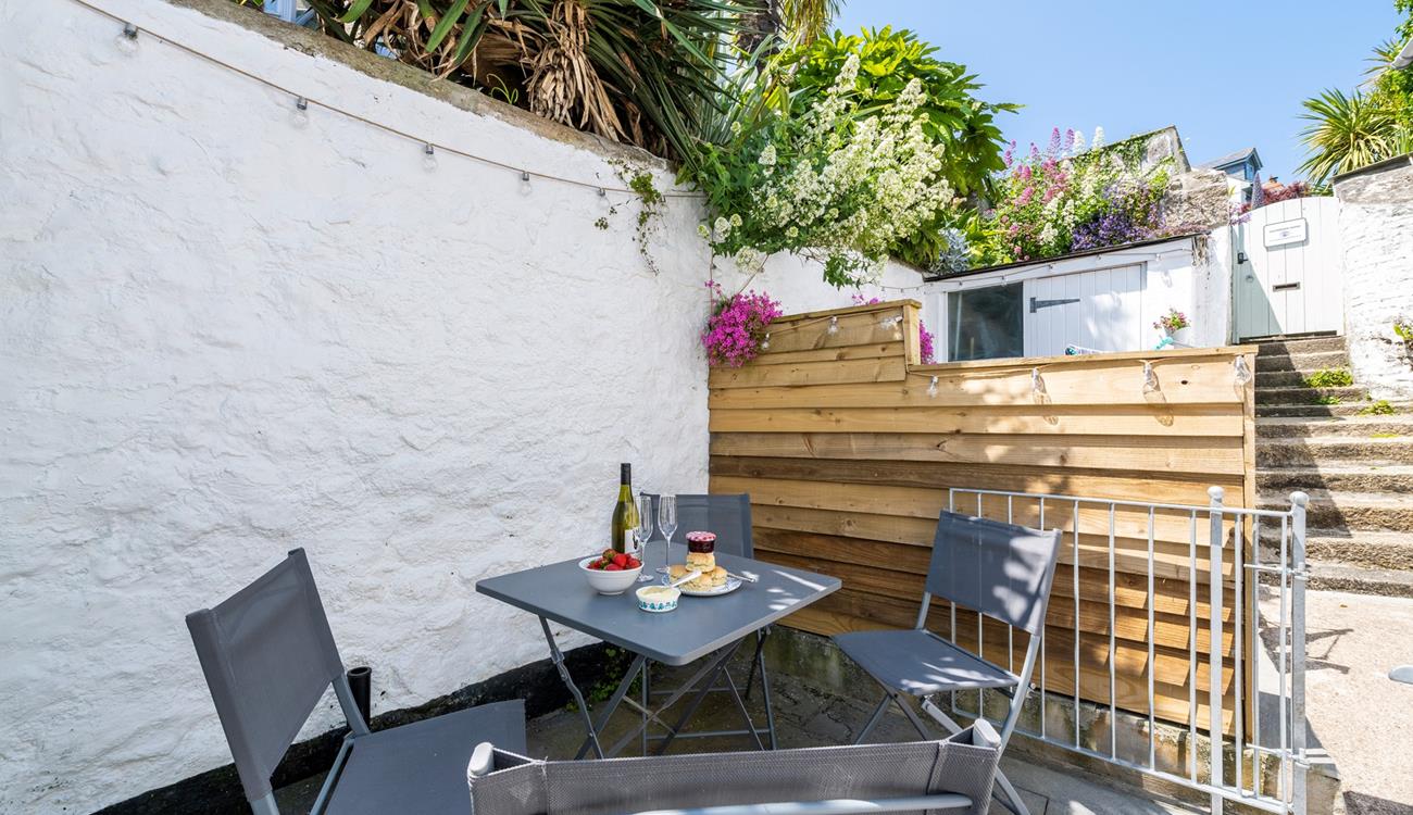 Long lazy lunches can be enjoyed al fresco on the suntrap patio.