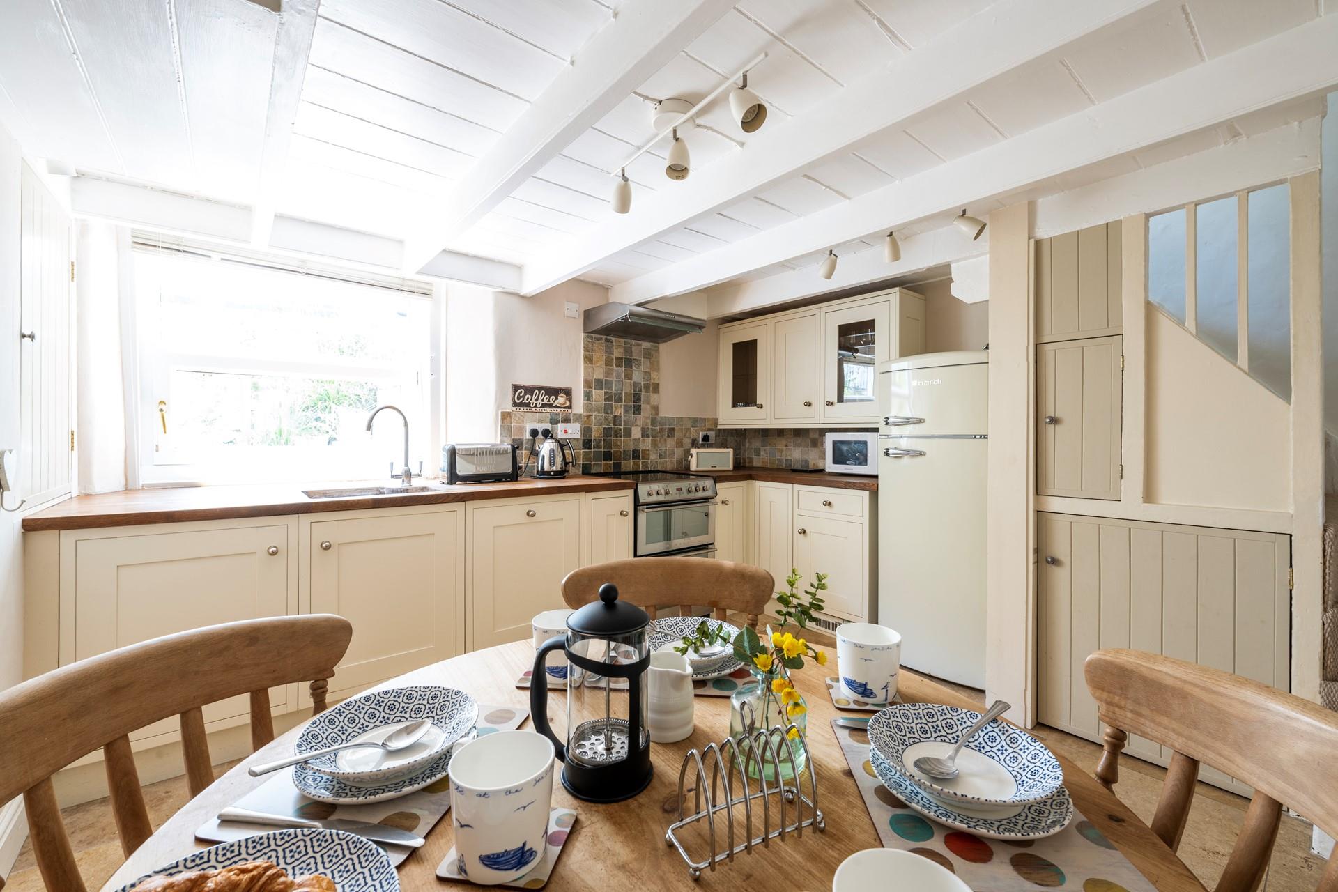 Prepare a hearty breakfast to set yourself up for a day of exploring the coast path.