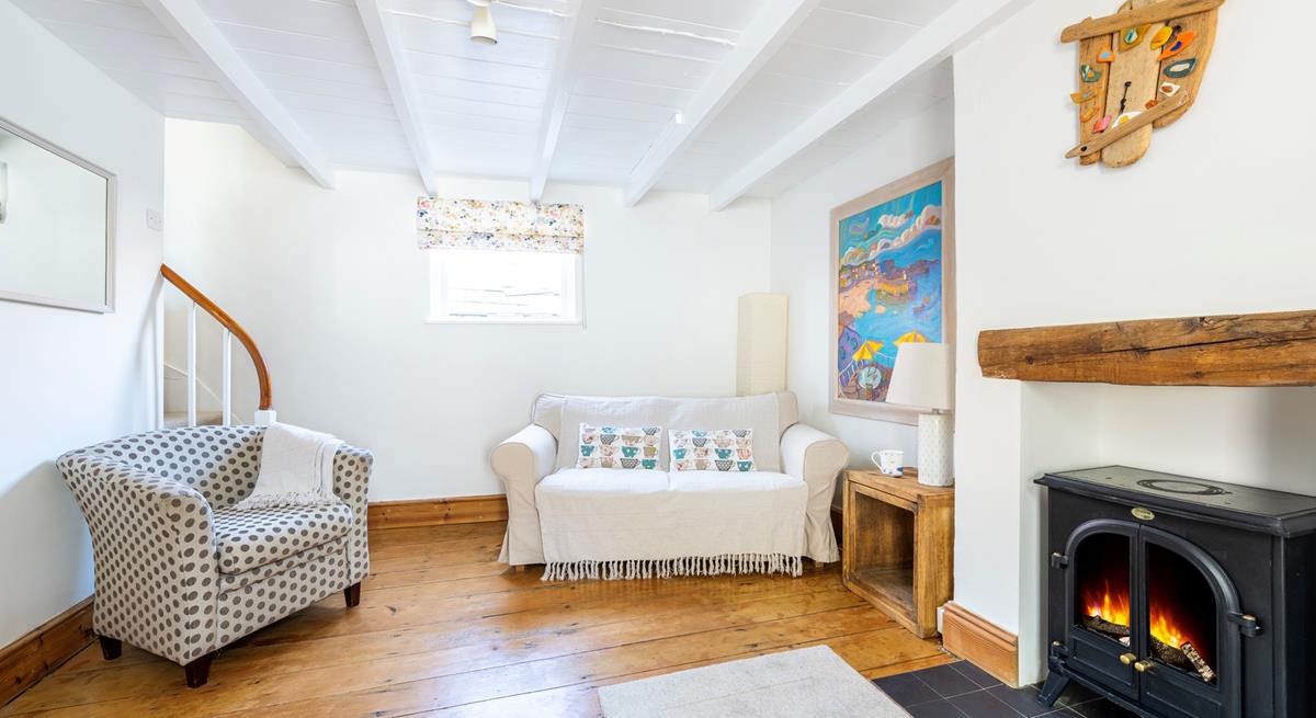 The sitting room is the perfect base to come back to after days on the beach.