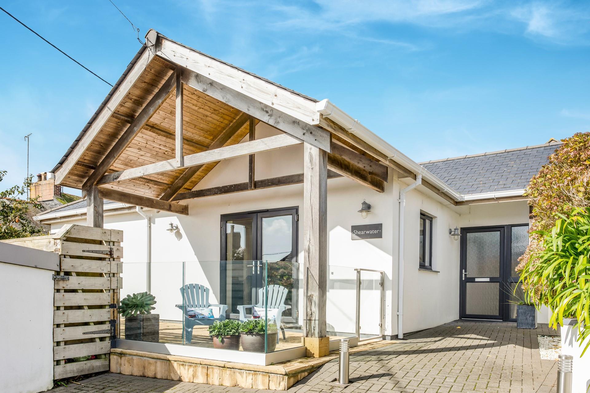 Soak up the sun on the front decking.