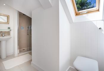 Get ready for the day in the en suite shower room.