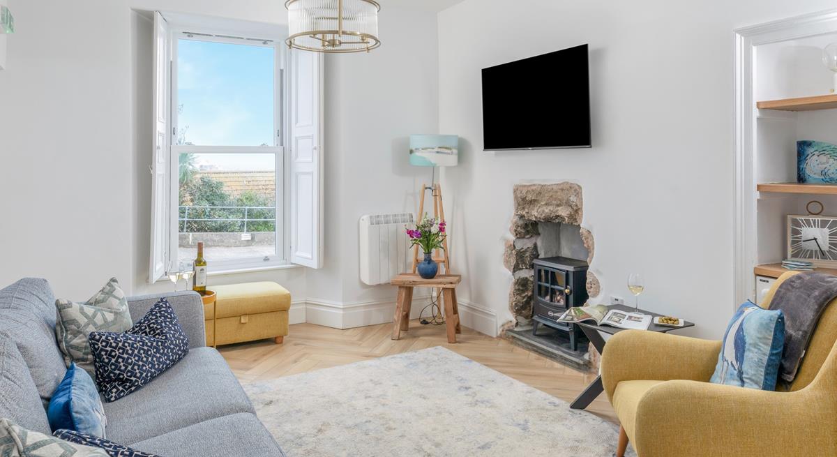 Take in the views over St Ives harbour and beyond from the sitting room.