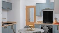 The kitchen is well-equipped for cooking tasty meals and preparing picnics.