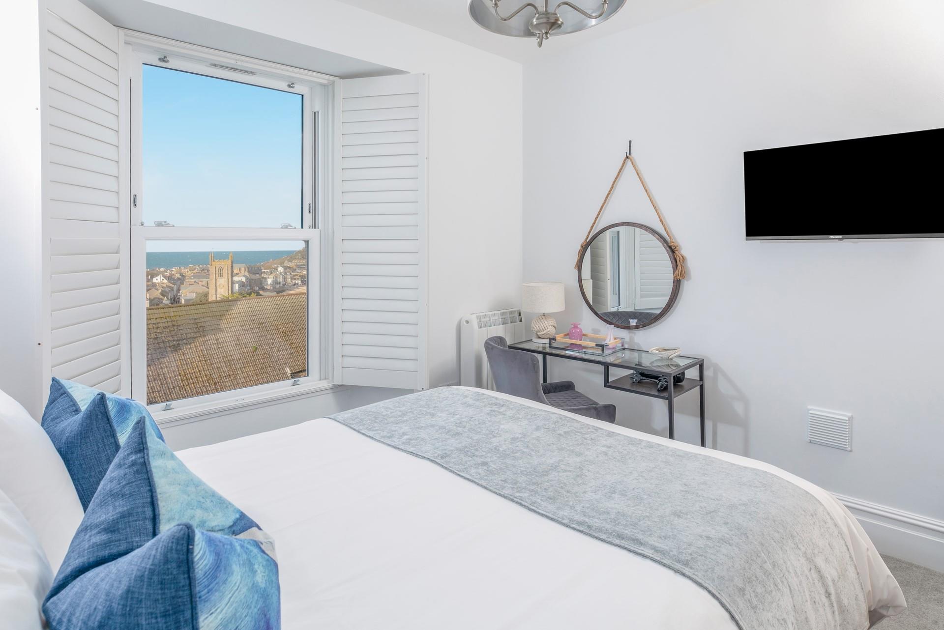 Sip your morning cuppa after a restful night's sleep enjoying the sea view.