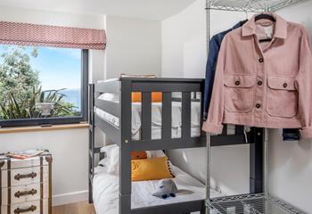 The bunk beds are perfect for the little ones to tuck into, exhausted from a day on the beach!