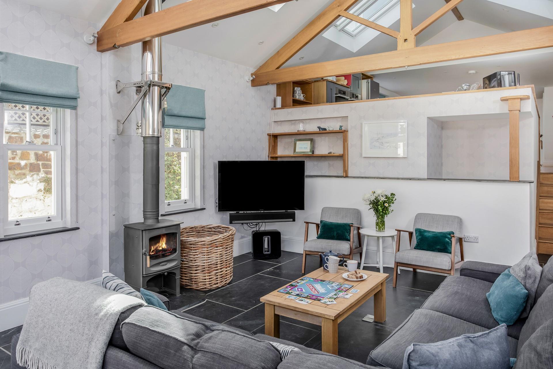 Light the woodburner and snuggle up in the chilly months.