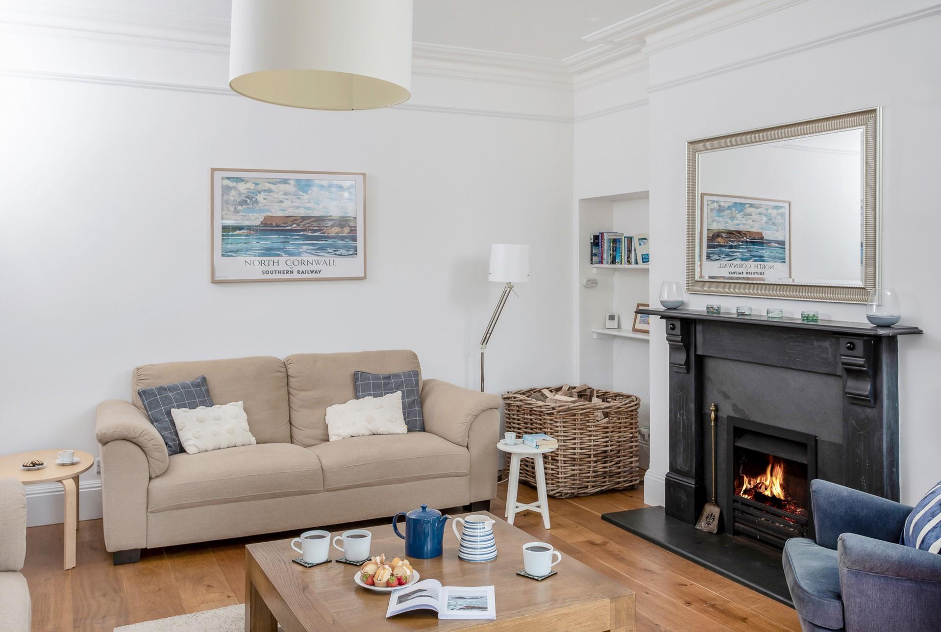 Snuggle up in front of the crackle of the fire.