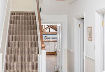 Climb the stairs to the bedrooms ready for a comfortable night's sleep.