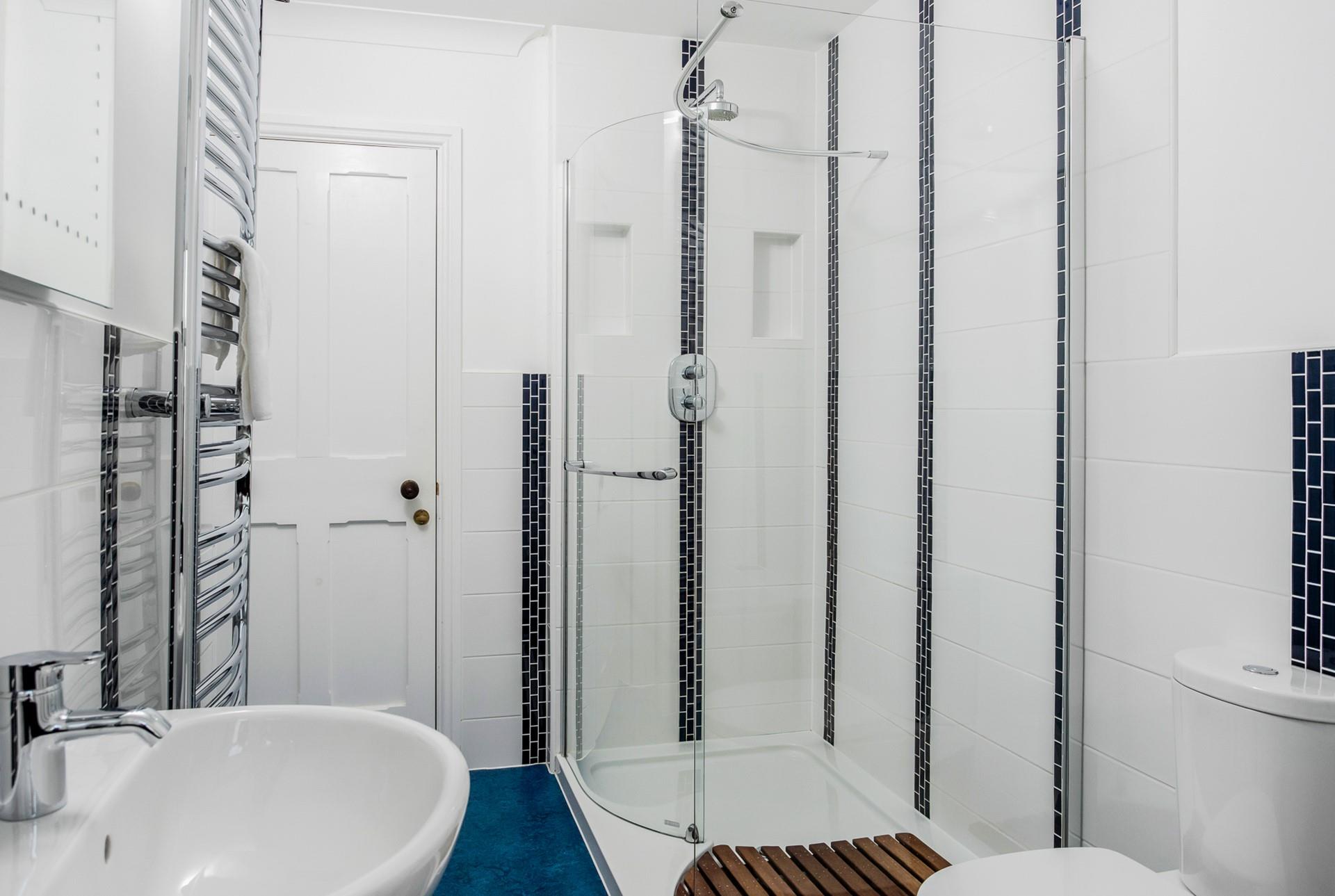 Spend the day on Summerleaze beach and come back to wash off the sand.