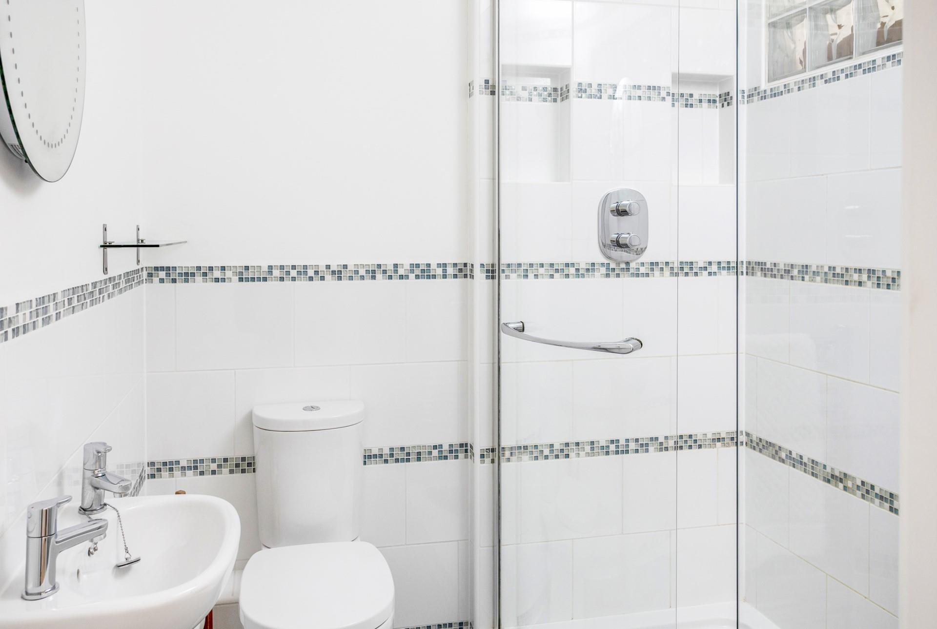 Get ready for the day with an invigorating morning shower.