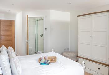 Step into the en suite before heading out for the day.