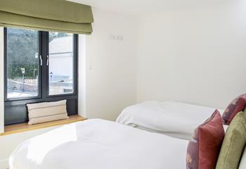 The twin room is ideal for holidaying with children or adults.