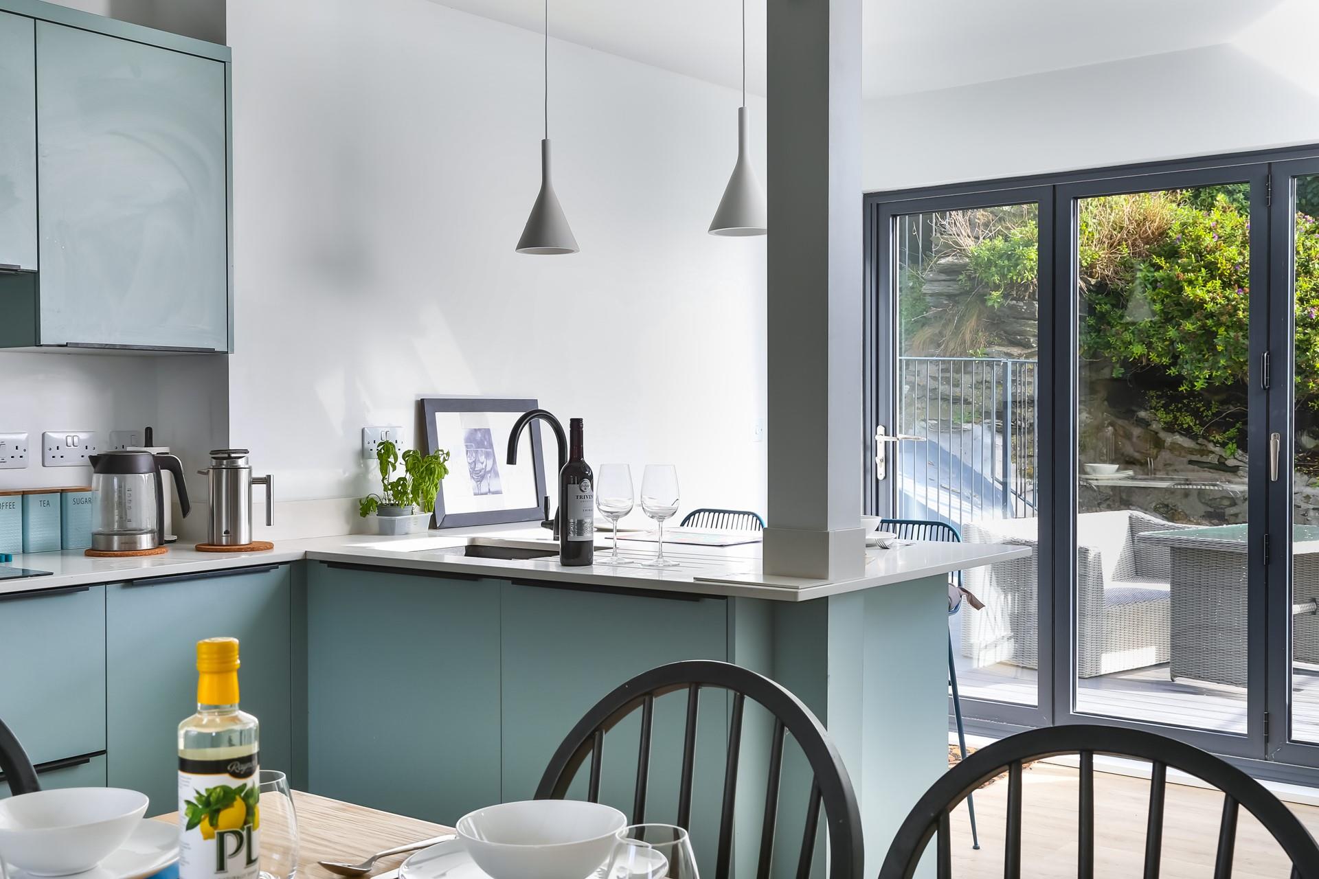 The kitchen is well-equipped and perfect for cooking hearty family meals.