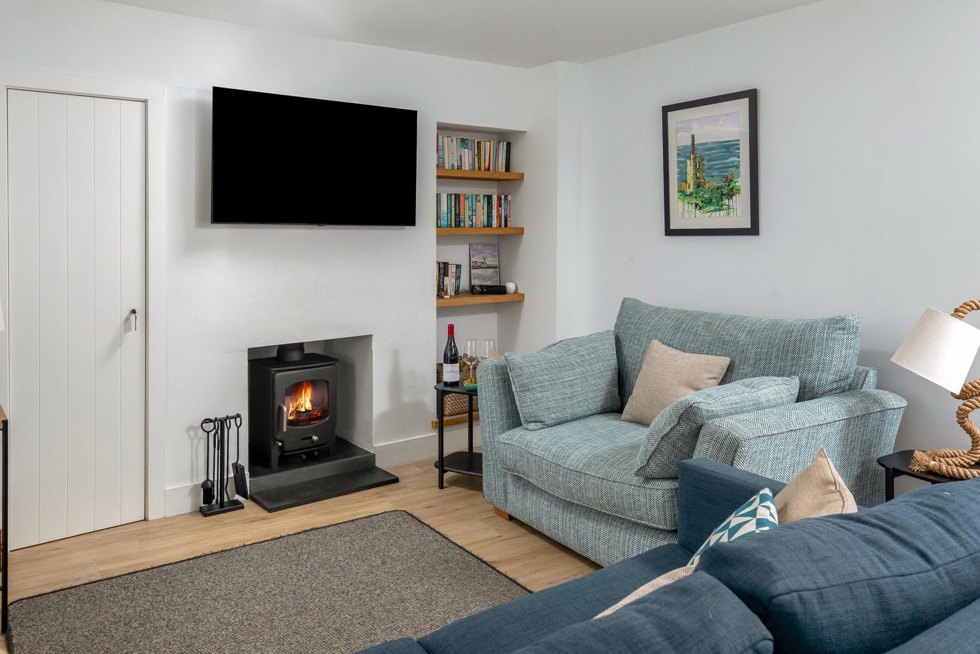 Stylishly decorated, the sitting room is a comfortable base to come back to.