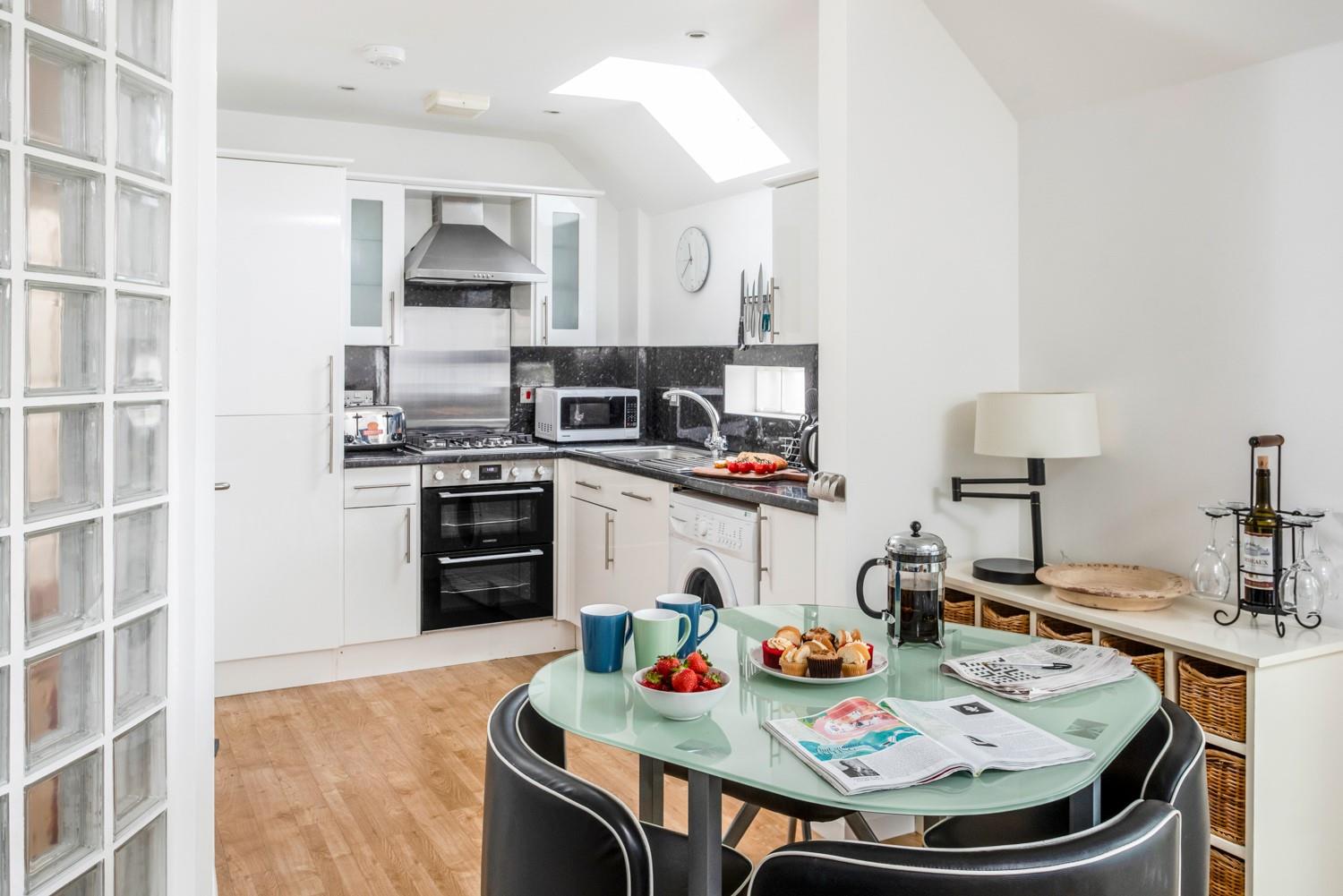 The modern kitchen has all you need.