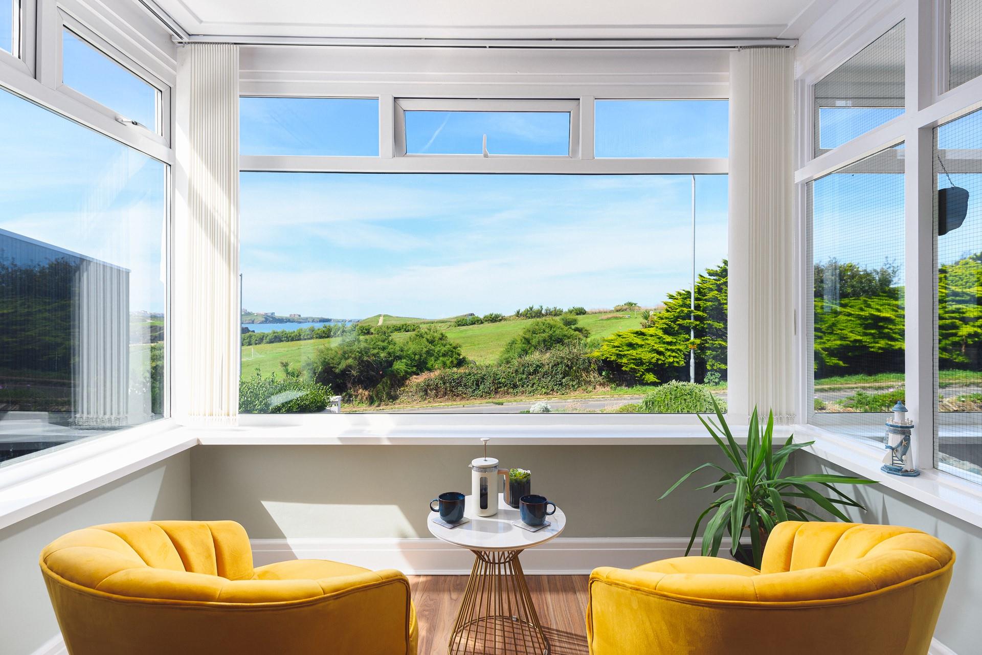 Porth Beach and the beautiful coastal walk to Porth Island are just moments away.