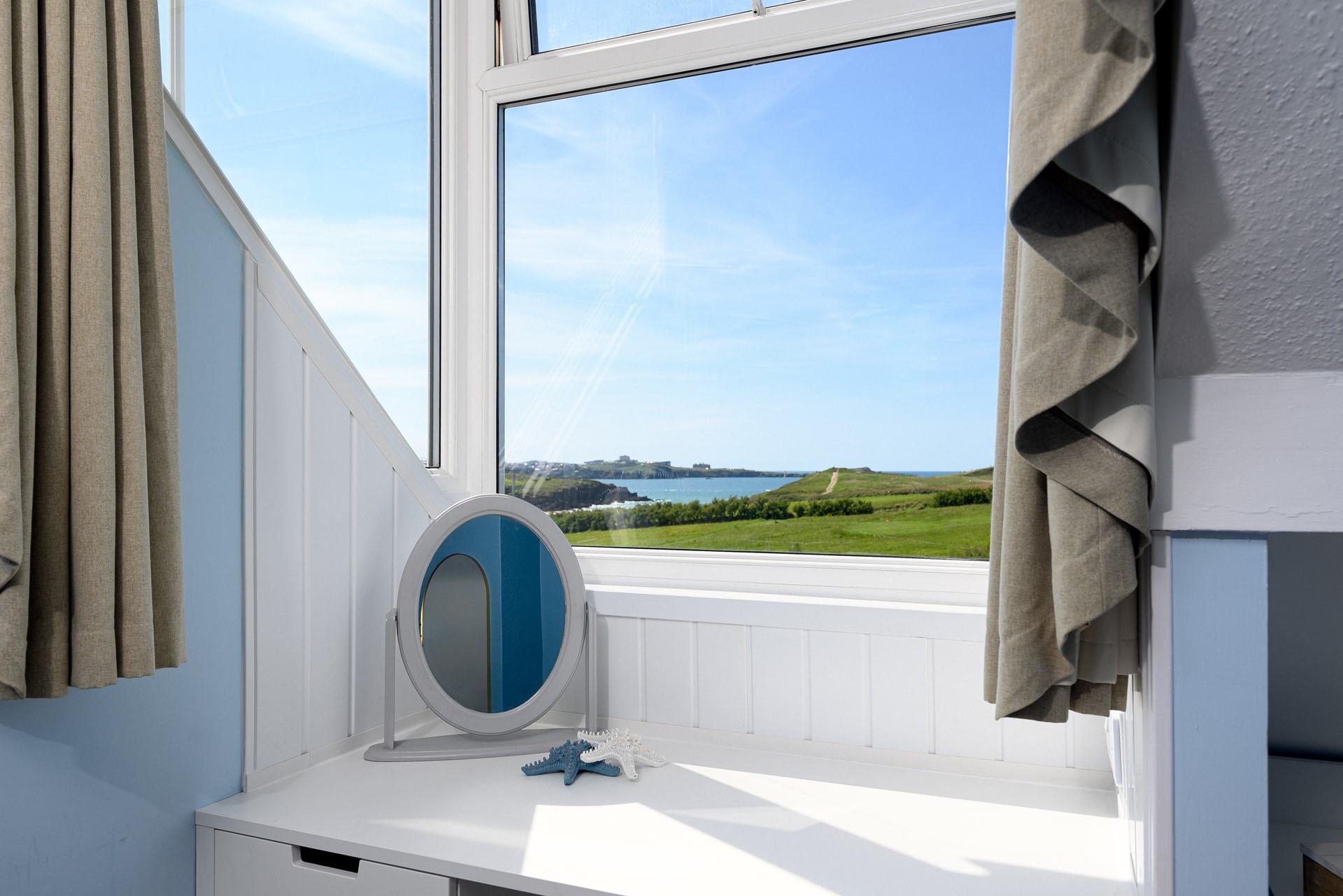 The coastal path to Porth Island is a stone's throw away!