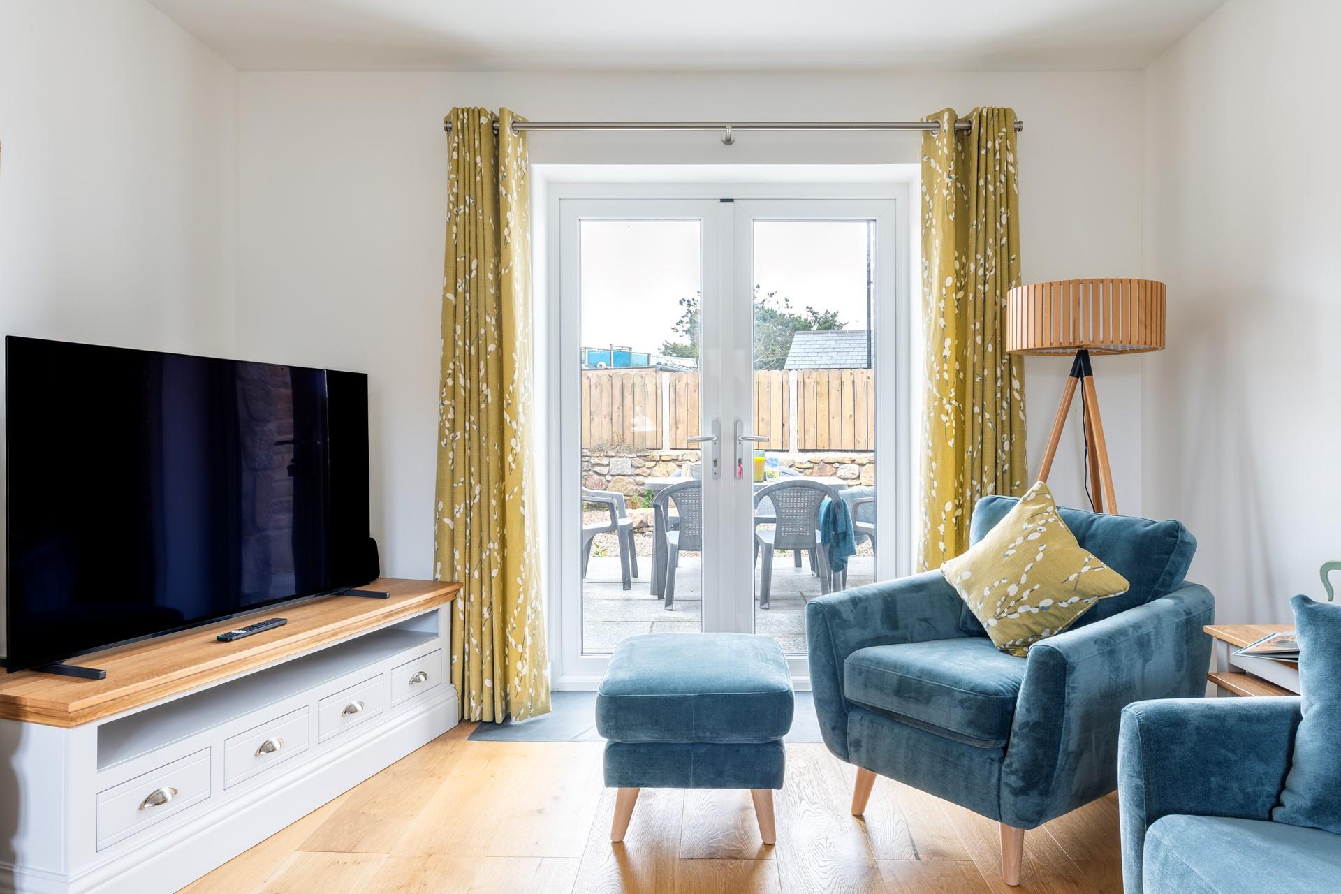 On sunny days open the doors and let the warm summer breeze through.