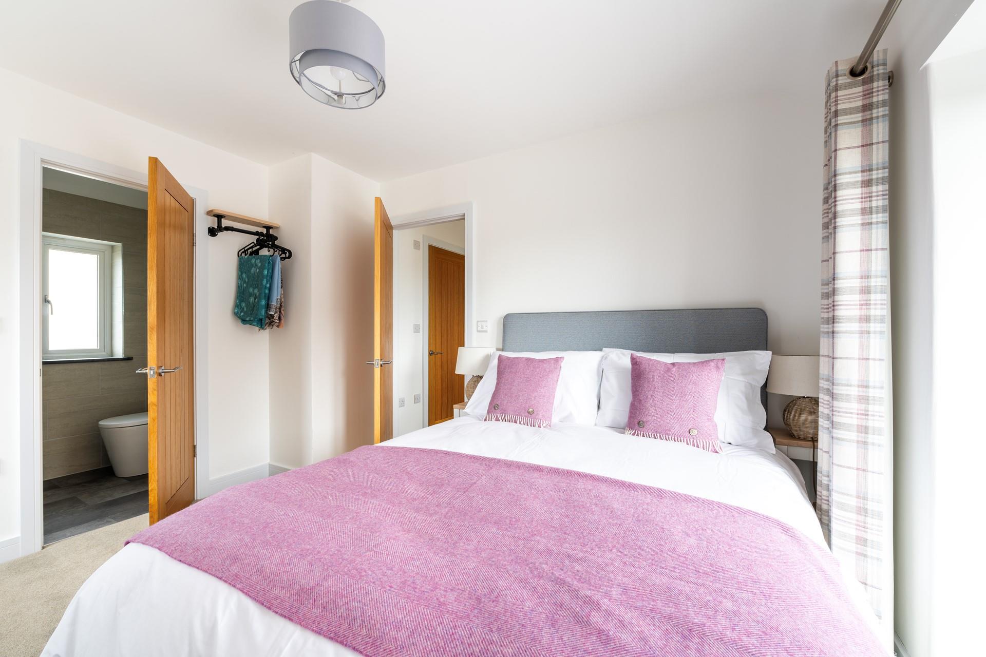 Wake up and head into the en suite to get ready for the day.