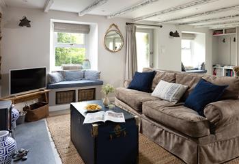 Discover nearby Mullion Cove, before returning to relax in this gorgeous living area.