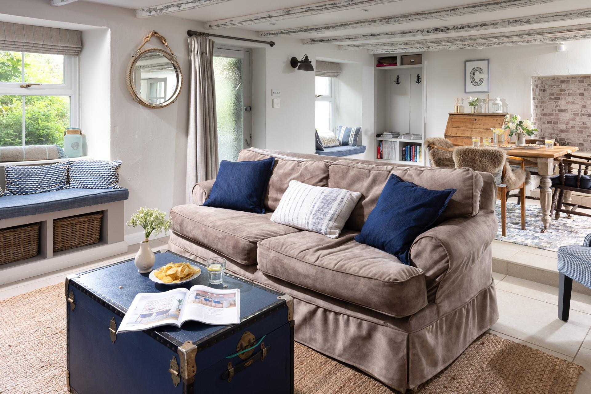 Traditional features are beautifully combined with modern furnishings to create a stunning bolthole.