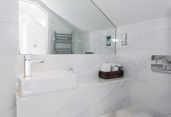 Modern and stylish, the en suite is perfect for getting ready each morning.