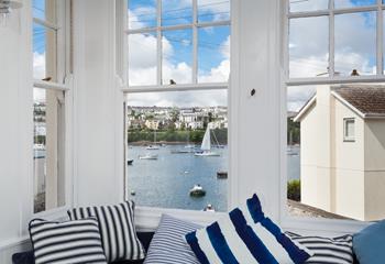Grab your favourite book and take in the views of the River Fal from the window.