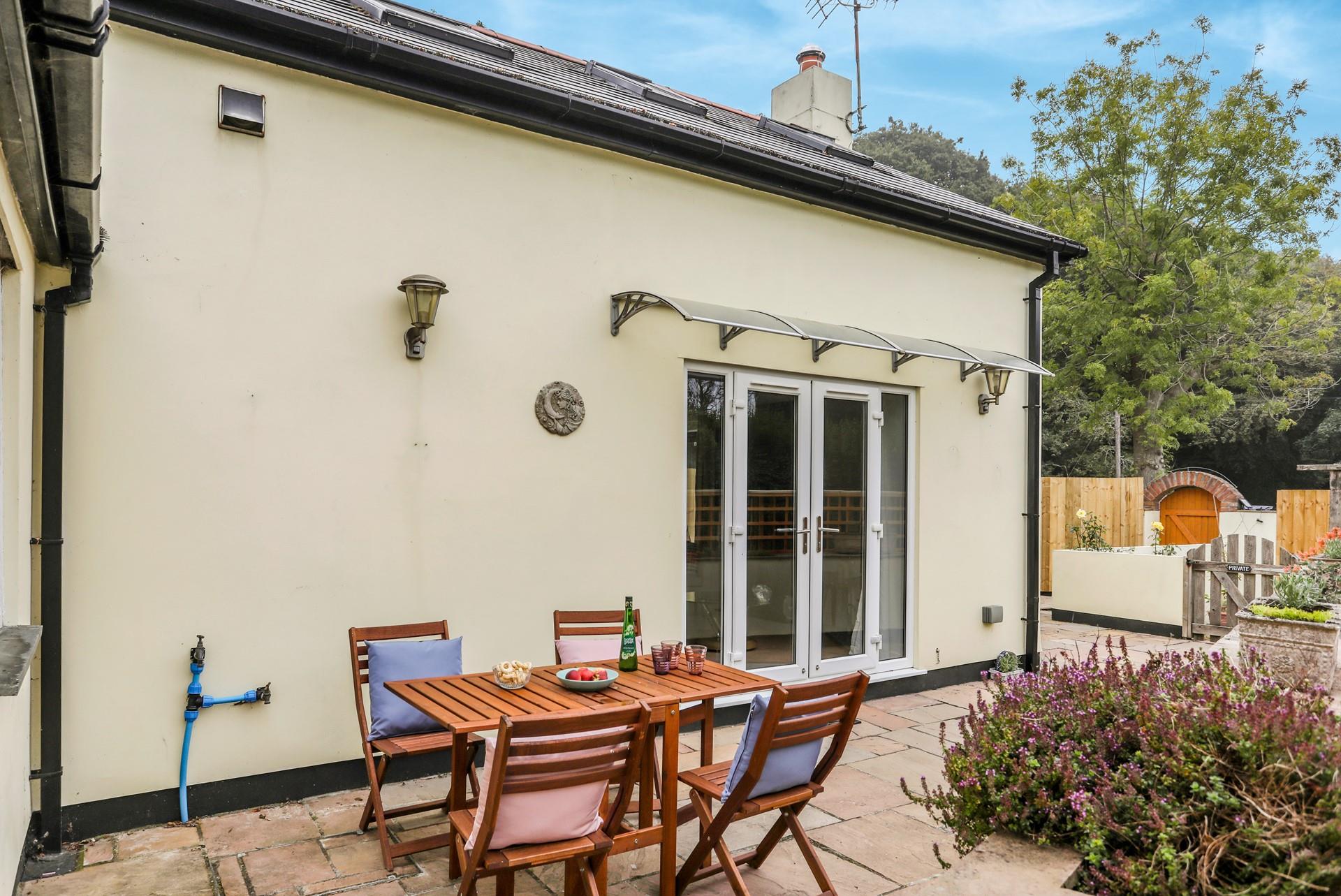 Sip a cold drink on balmy summer evenings as the sun goes down.