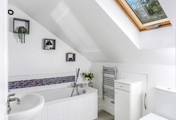 After blowing out the cobwebs with a walk across Porthkidney beach, come back to unwind in a bubble bath.
