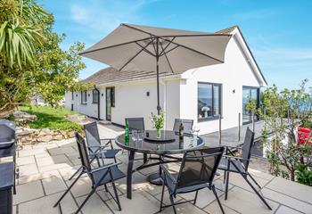 Dine alfresco, with a glass in hand under the Cornish sun.