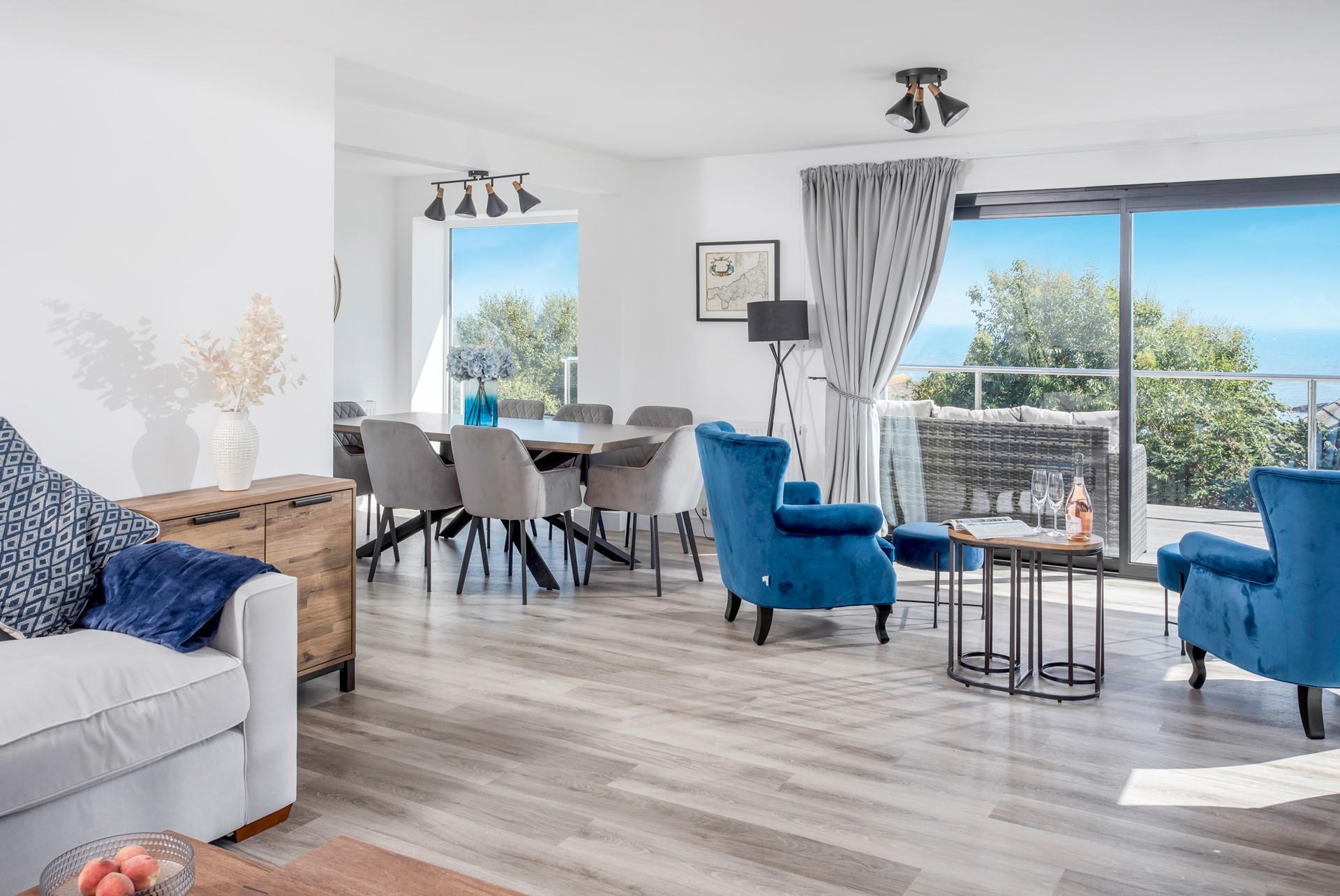 Plenty of space for everyone to relax by the sea.