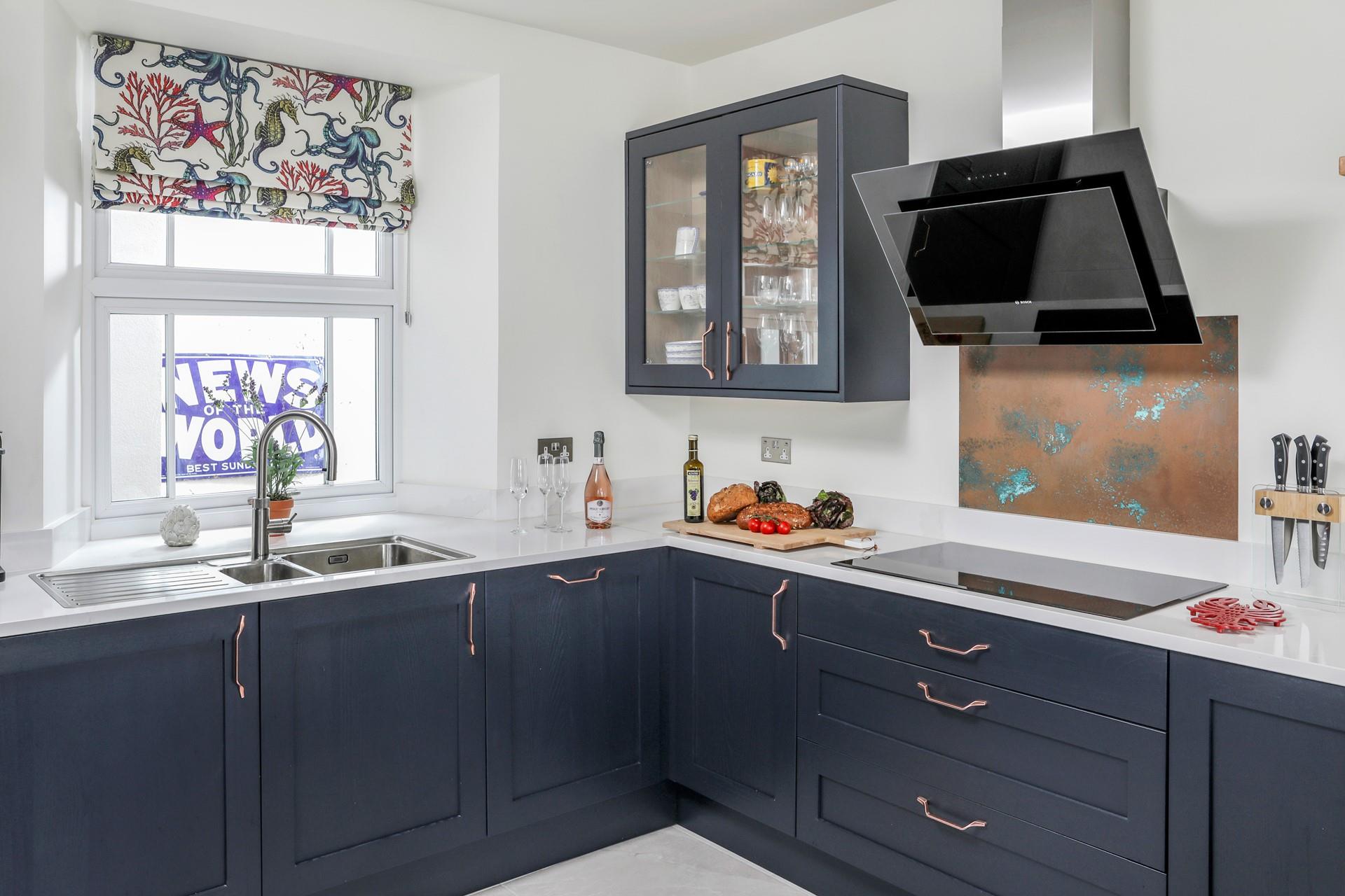 Cook up a storm in the well-equipped kitchen.