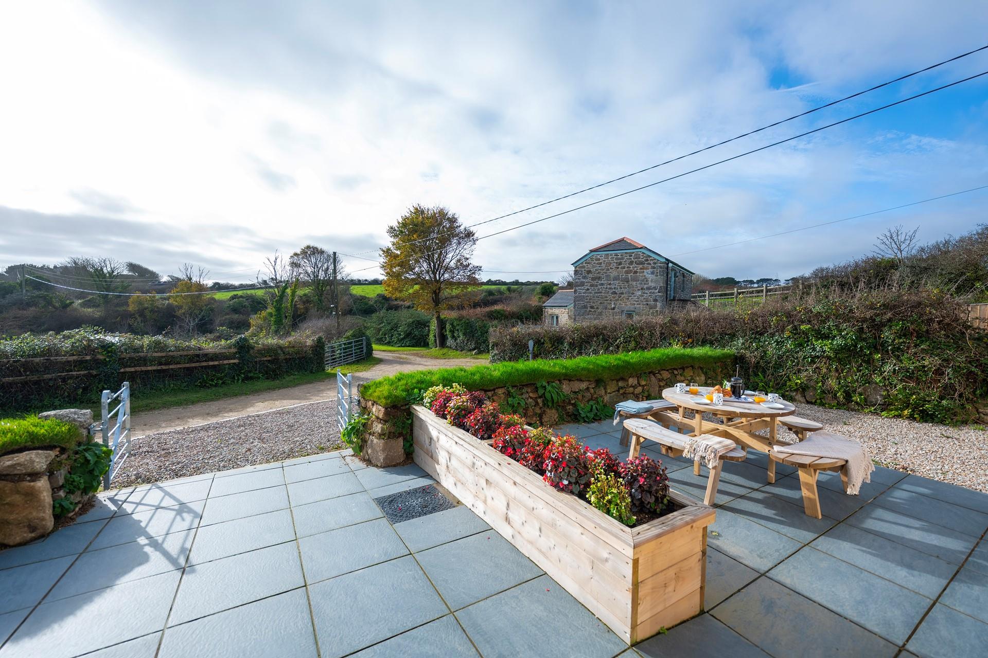 Take breakfast outside and enjoy the peace and tranquillity.