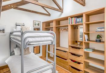 Bedroom 2 has bunk beds perfect for the kids.