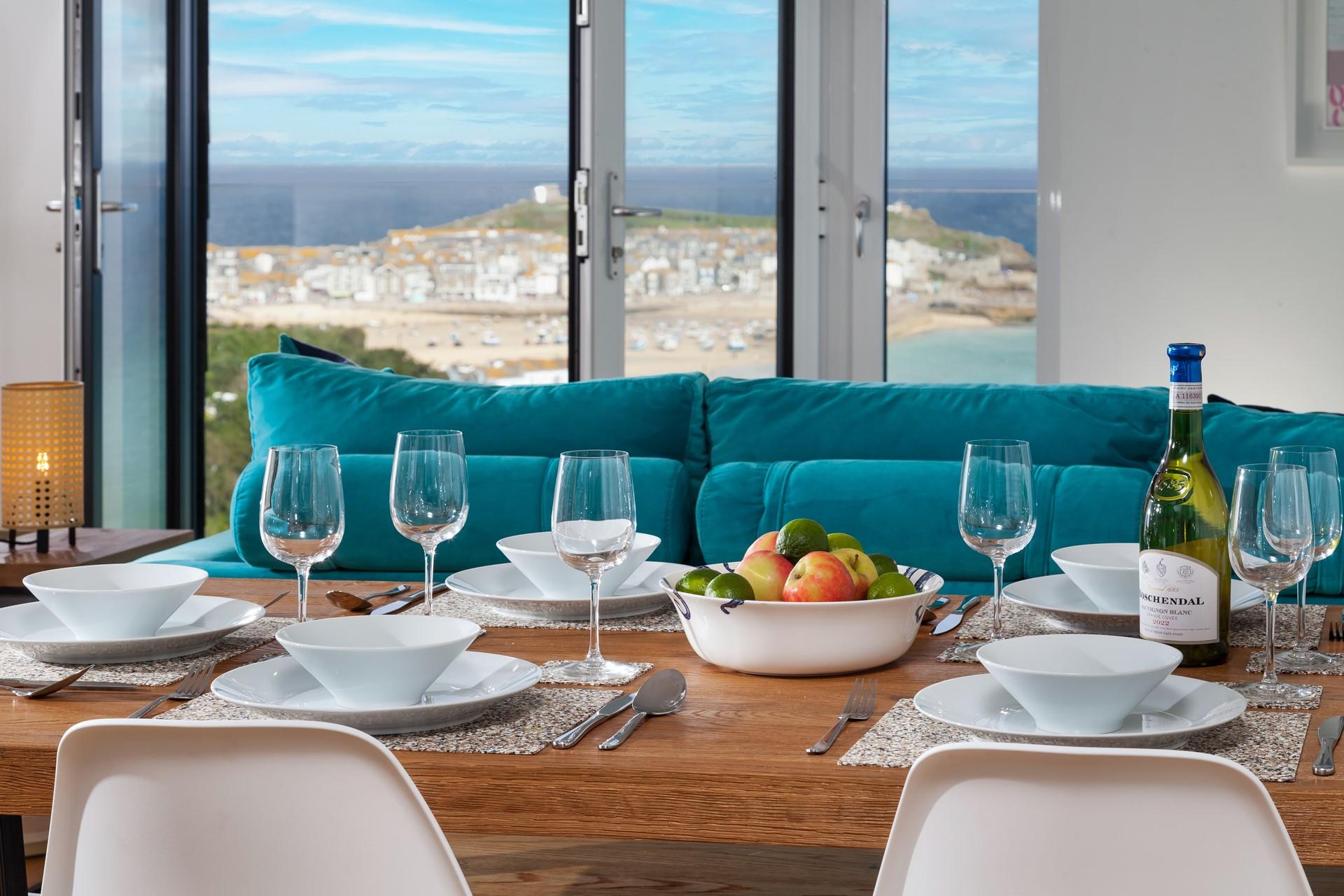 Get some fresh locally bought ingredients in town to tuck into at meal times.