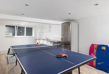 The games room is ideal for kids to play!