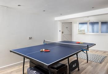 Enjoy a game of table tennis in the evening!