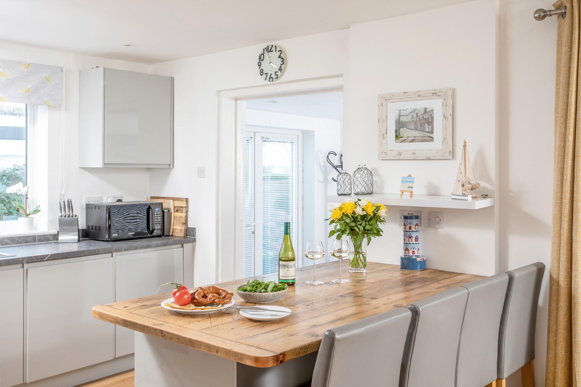 Pour yourself a glass of wine to enjoy over dinner.