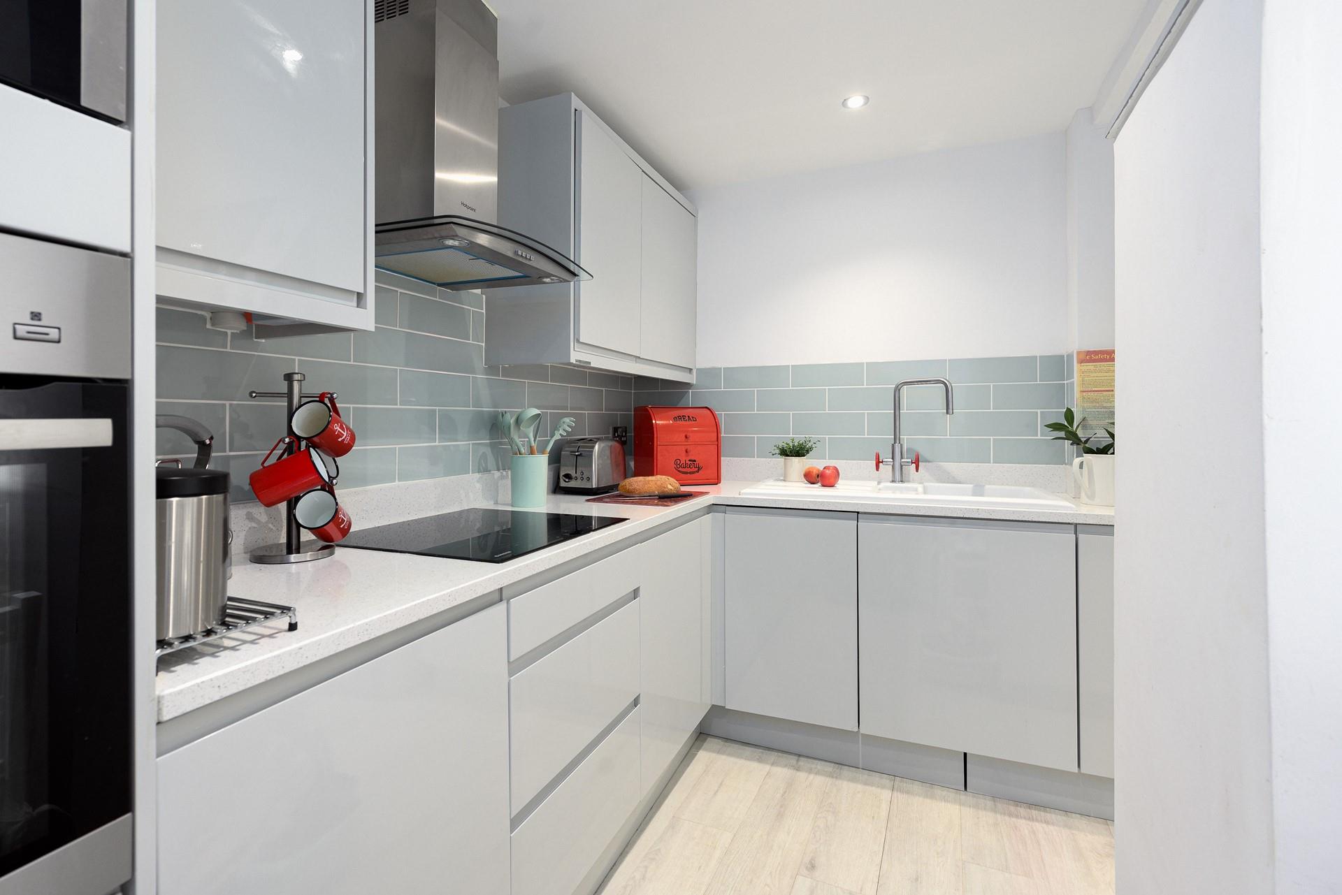 The kitchen is well-equipped for cooking up a storm.