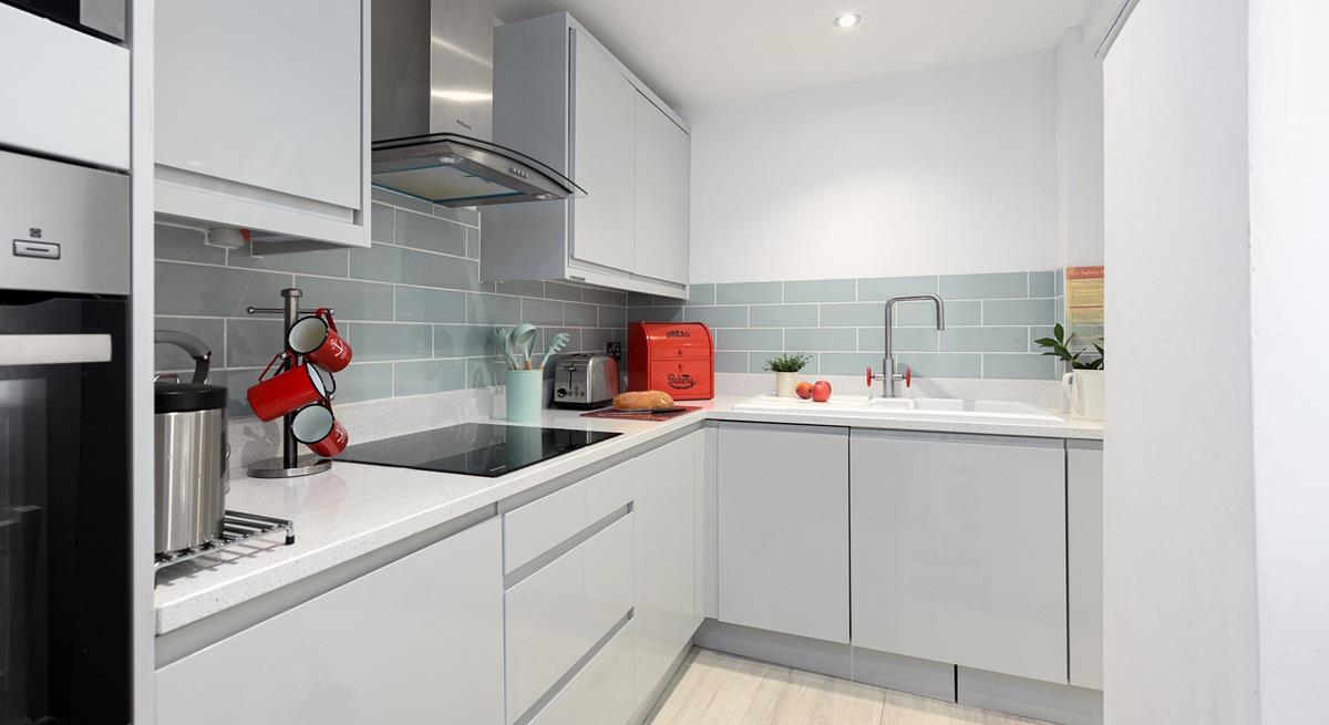 The kitchen is well-equipped for cooking up a storm.