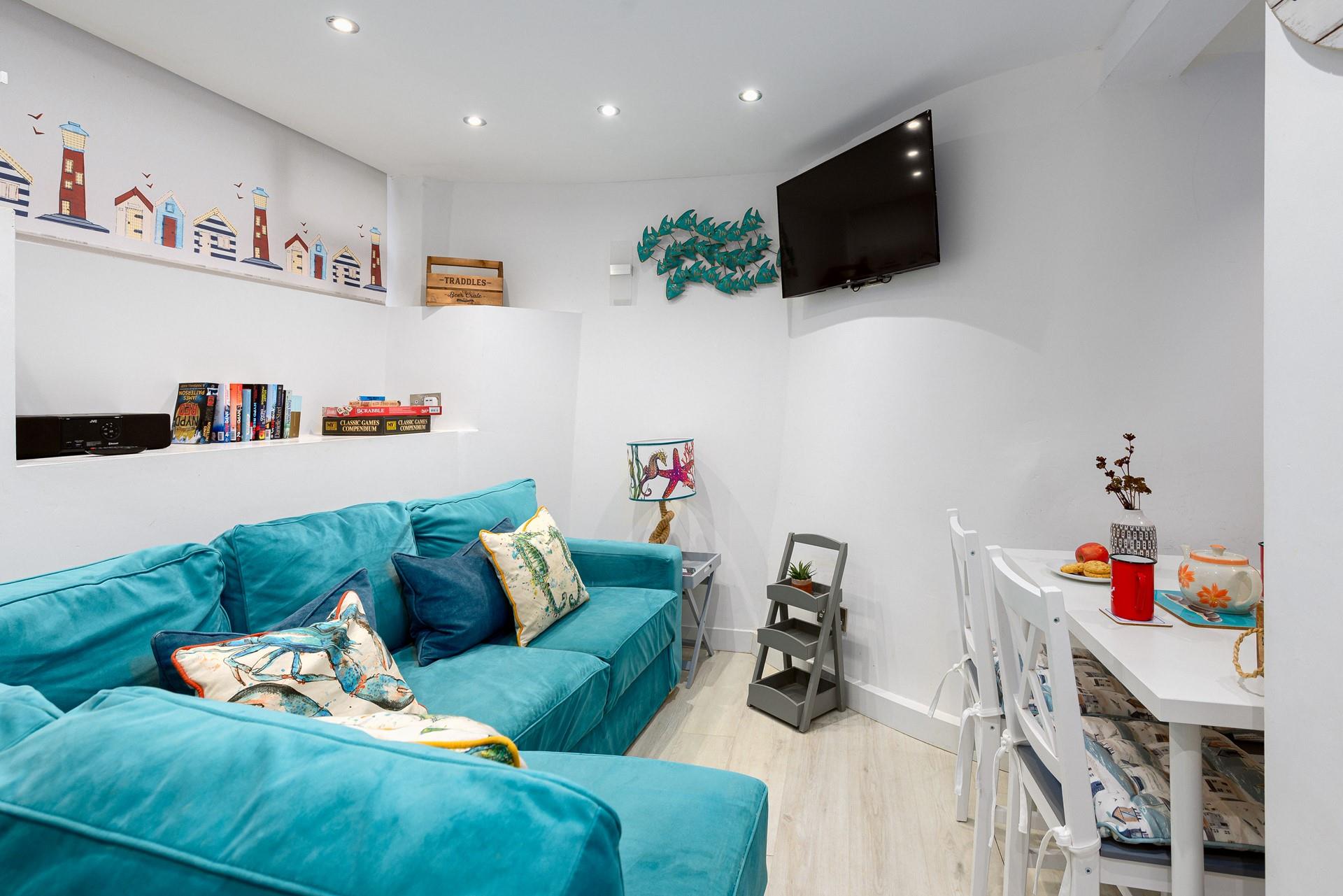 After a day out exploring St Ives, return to put your feet up in the cosy sitting room.