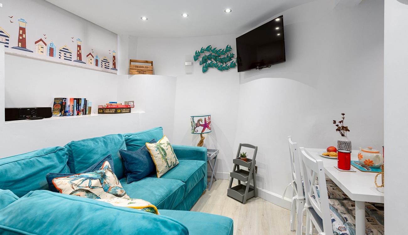 After a day out exploring St Ives, return to put your feet up in the cosy sitting room.