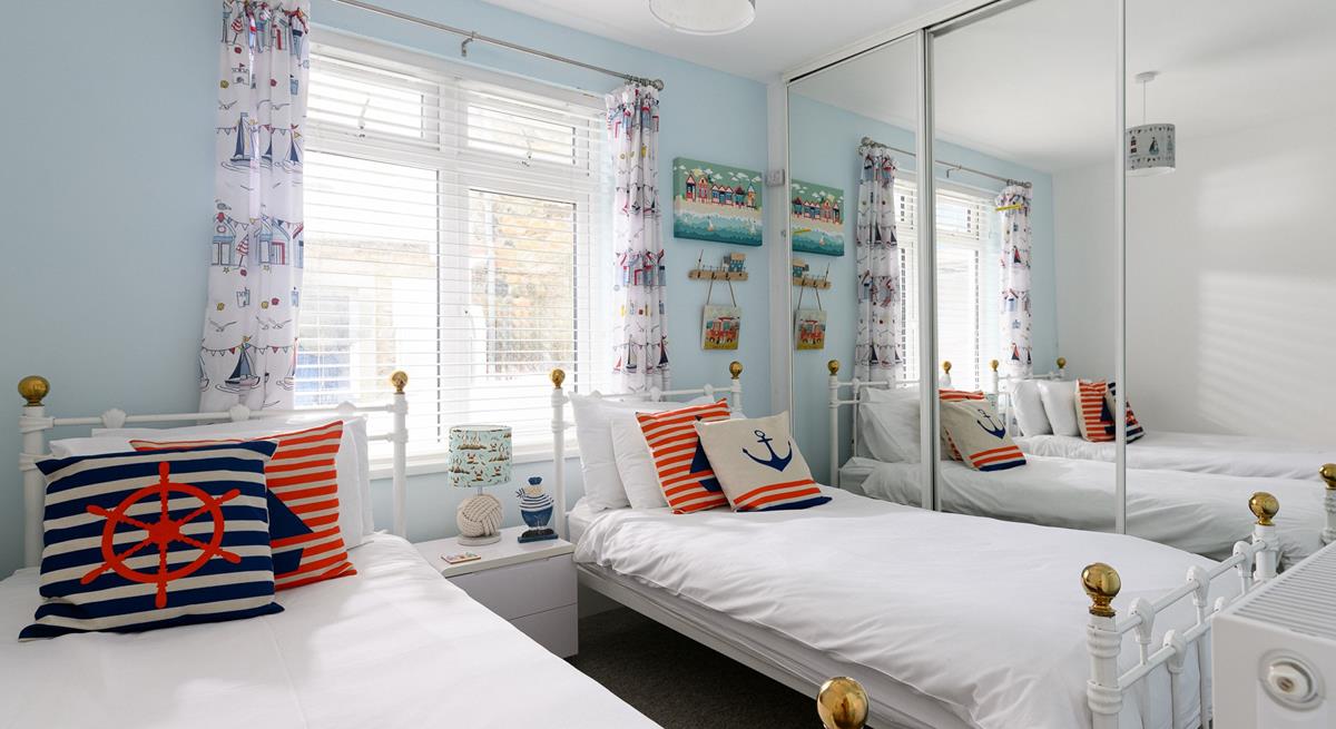 Twin beds in bedroom 2 are perfect for little ones.