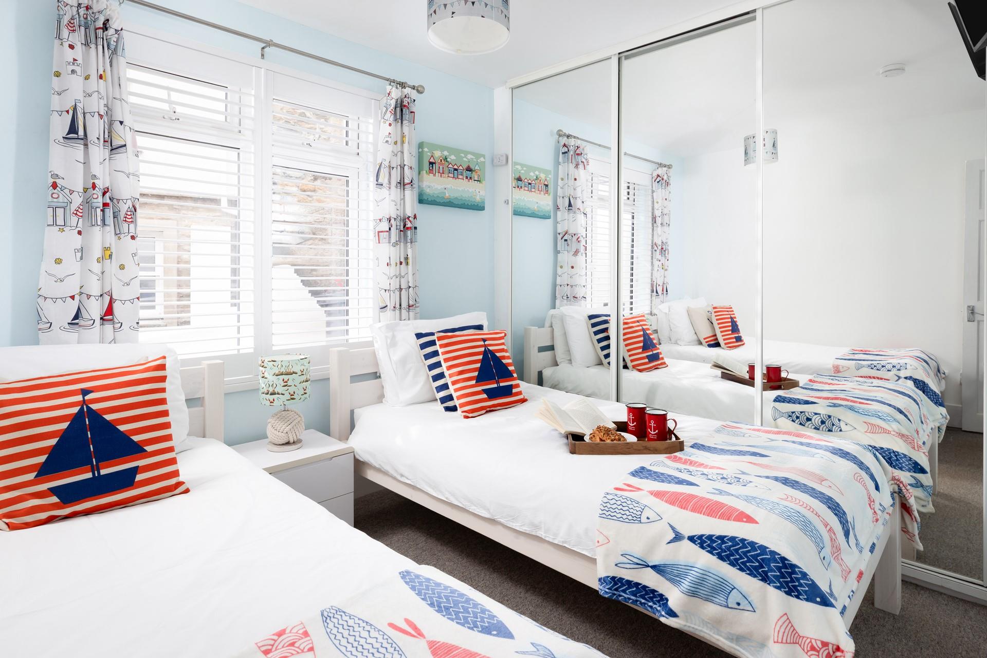 Twin beds in bedroom 2 are perfect for little ones.