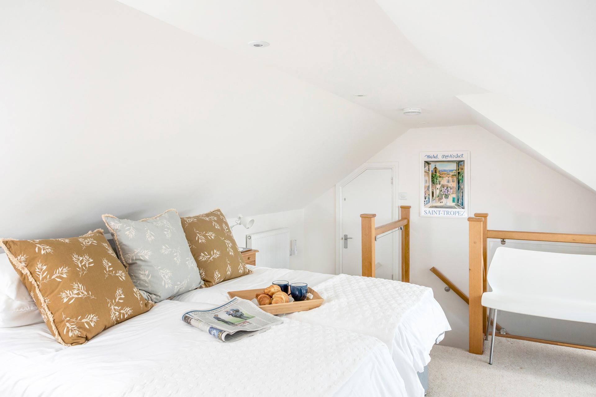 Bedroom 4 has zip and link beds to allow for flexible sleeping arrangements.