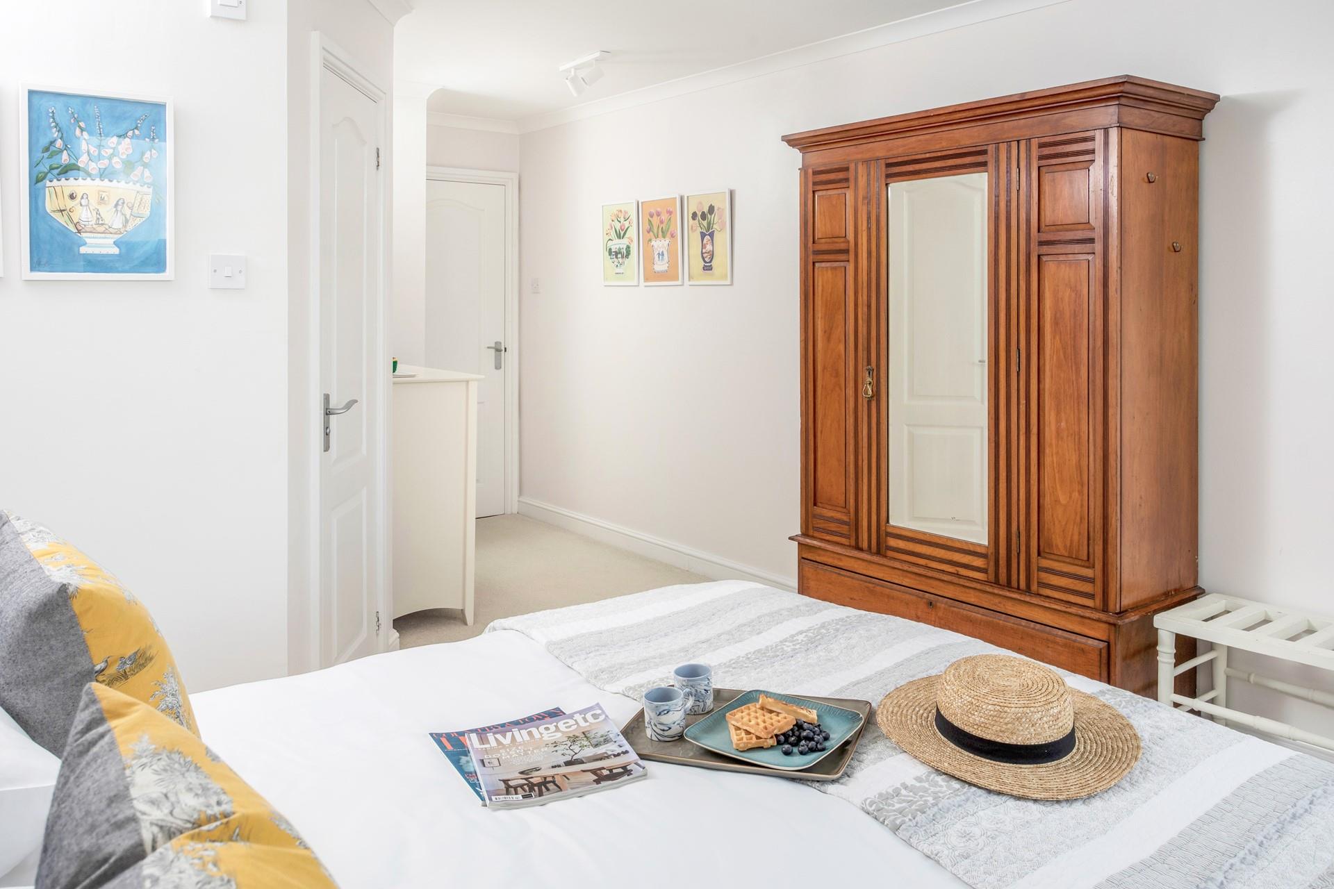 Treat yourself to breakfast in bed in the morning.