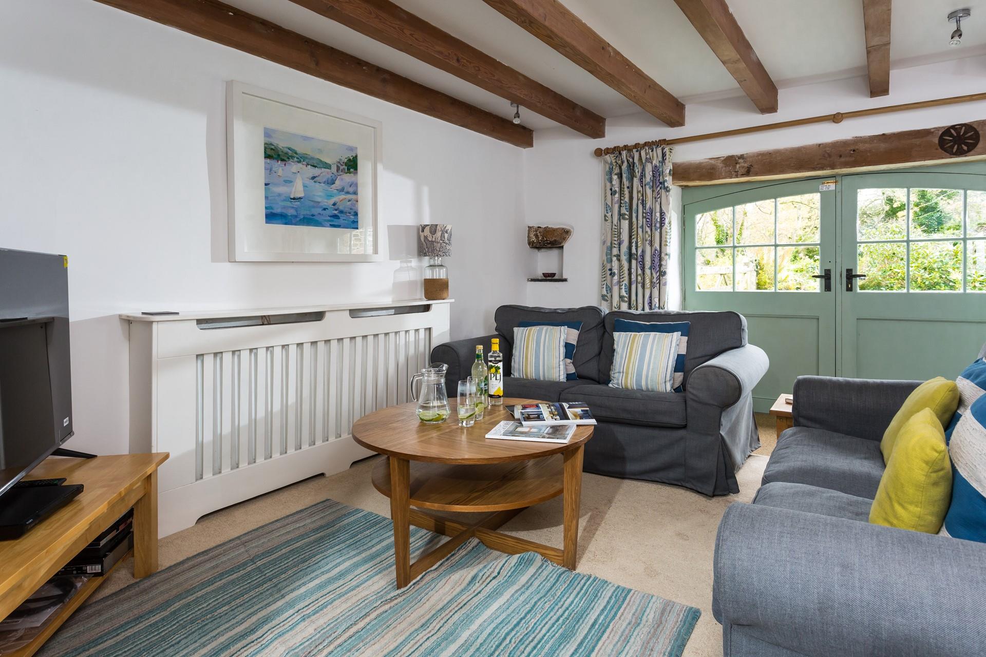 Put your feet up and relax after a walk in the Cornish countryside.