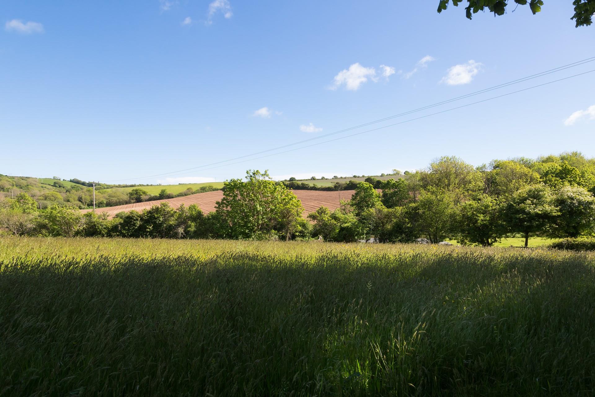 Gaze across rolling Cornish fields and feel a world away from daily life.